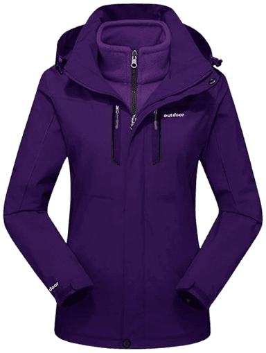 BIYLACLESEN Women's 3-in-1 Snowboard Jacket Winter Coats