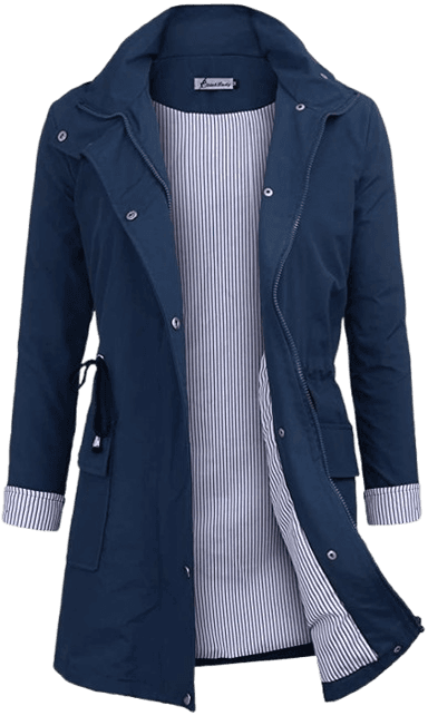 Rain Jacket Women Windbreaker Striped Climbing Raincoats